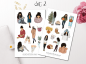 Preview: Cozy Girl Collection Sticker Set